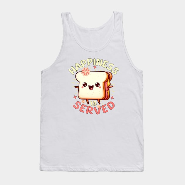 Sandwich Cute Happiness Is Served Tank Top by alcoshirts